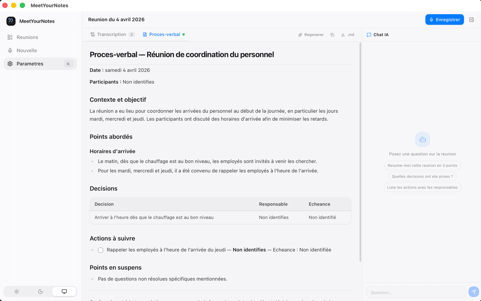 MeetYourNotes screenshot